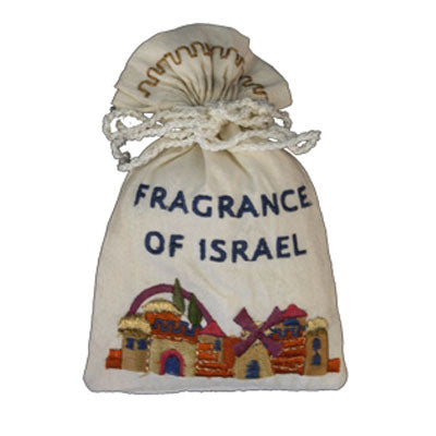 Embroidered Spice Bag Jerusalem (EM-BBE-1) - Riverdale Judaica