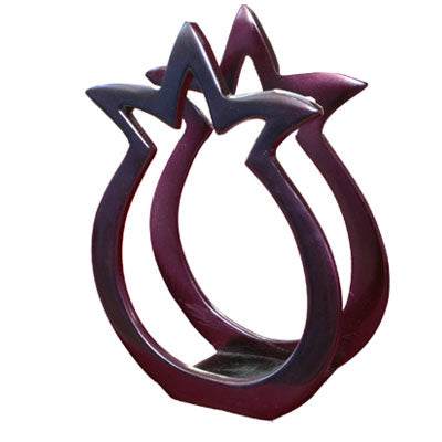 Aluminum Napkin Holder Pomegranate Shape Red (EM-NHMC-1A) - Riverdale Judaica