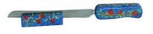 Emanuel Challah Knife & Stand Pomegranates (EM-NS-9) - Riverdale Judaica