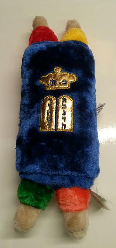 Stuffed Sefer Torah Medium 15" -Assorted colors Blue and Red (ST-STM) - Riverdale Judaica