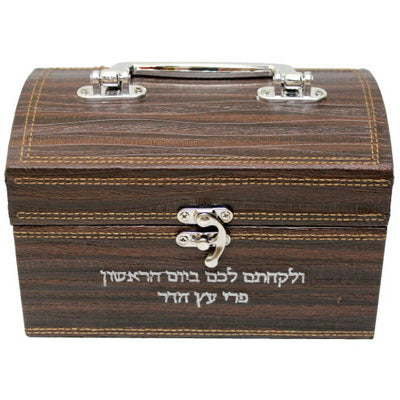 Leather-Look Esrog Box (ES-50835)