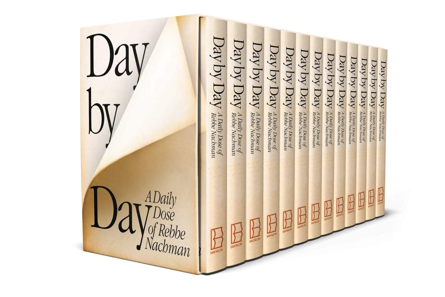 Day By Day: Chok Breslov, 13 Volume Set A Daily Dose Of Rebbe Nachman by: Rav Nachman of Breslov - Riverdale Judaica