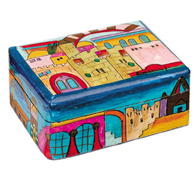Multicolor Jerusalem Small Jewelry Box EM-BS1