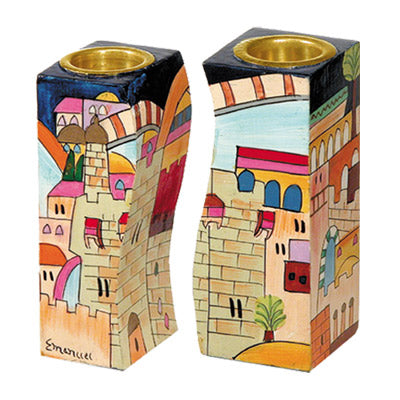Western Wall Fitted Candlesticks