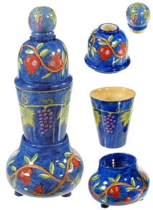 Travel Shabbat and Havdalah Set Pomegranate (EM-HAT2) - Riverdale Judaica