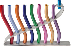 Emanuel Menorah Multi colour (EM-HMN2) - Riverdale Judaica