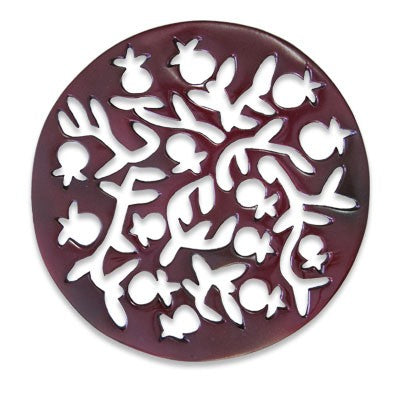 Aluminum Trivet Round Purple (EM-MHPC1)
