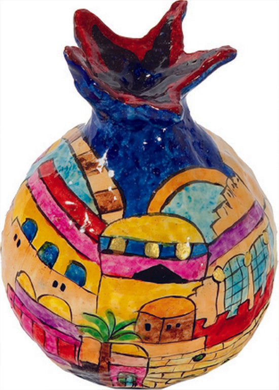 LARGE Paper Mache Pomegranate (EM-PM-15)