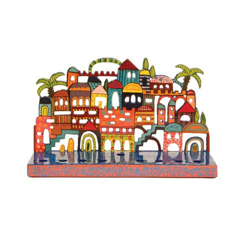 Lazer Cutout Menorah - Jerusalem (EM-HML4)