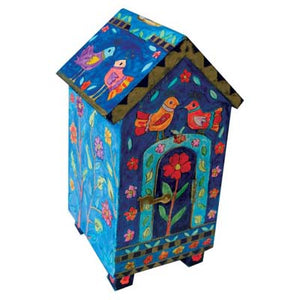 Yair Emanuel House design Tzedakah (Charity) Box -Birds and Flowers TZH-3 - Riverdale Judaica