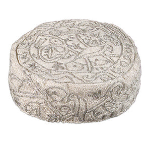 Silver Birds  Hand Embroidered Hat - Riverdale Judaica