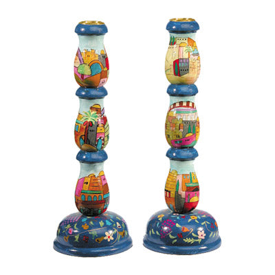 Large Jerusalem Candlesticks