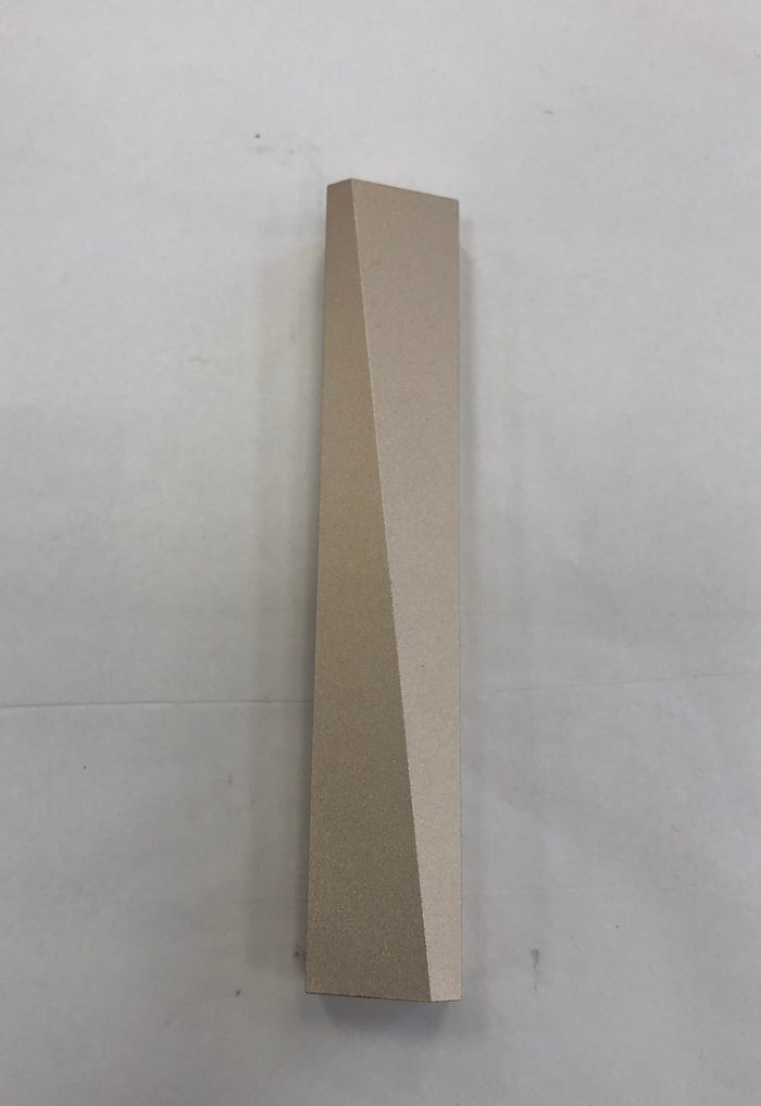Modern Geometric Metal Mezuzah Case - Silver, Made in Israel
