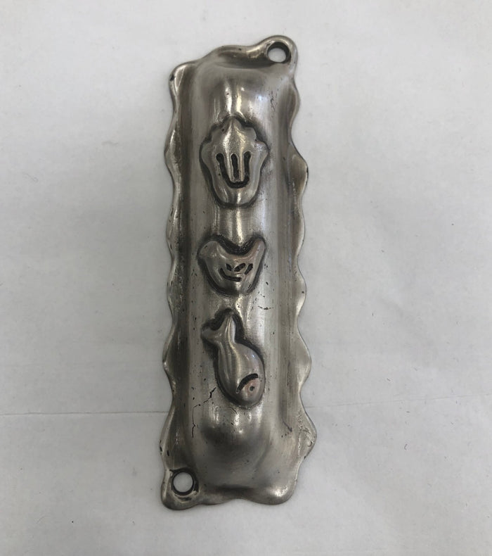 Handmade Mezuzah Case with Dove, Made in Israel