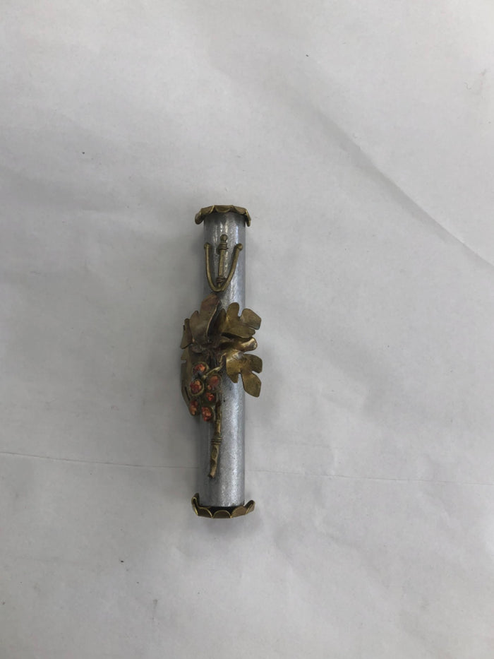 Handmade Mezuzah Case - Grapevine, Made in Israel