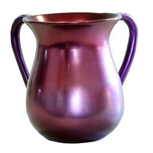 Maroon Anodize Aluminum Wash Cup (EM-NYM2) - Riverdale Judaica