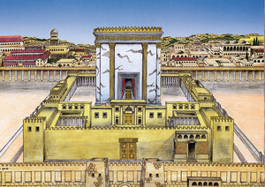 Laminated Poster 20"x 28" -- Bais Hamikdash (P603) - Riverdale Judaica