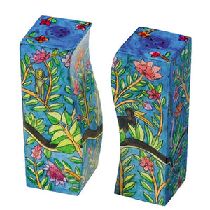 Leaves and Flowers Salt and Pepper Shaker - Riverdale Judaica