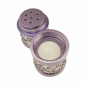 Emanuel Travel Havdallah Set with Laser Cut Design - Purple (EM-TLB4)