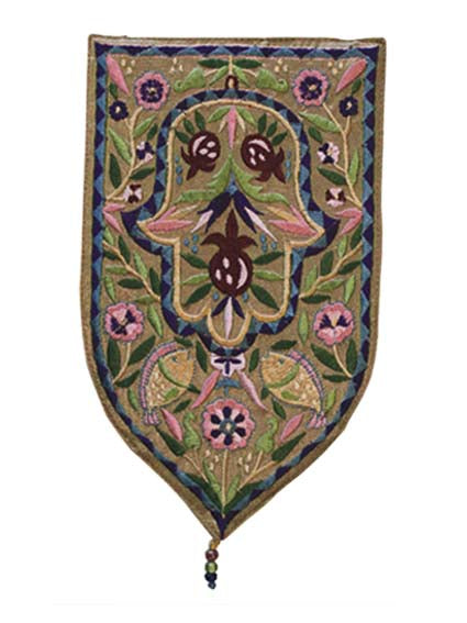 Gold Yad Large Shield Tapestry