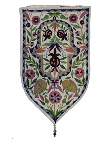 White Yad Large Shield Tapestry