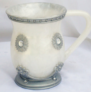 Pearl Acrylic Wash Cup Big diamond (WC-AVI122) - Riverdale Judaica