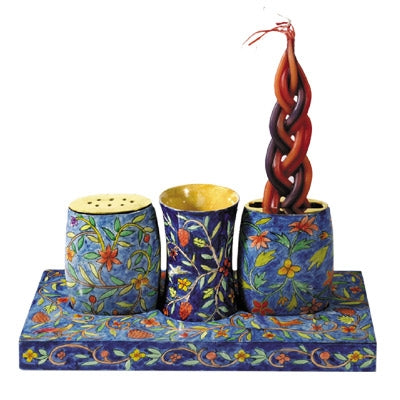 Wooden Shabbat and Havdallah Set (EM-HA) - Riverdale Judaica