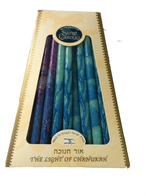 Safed Deluxe Chanukah Candles (CH-CP37)