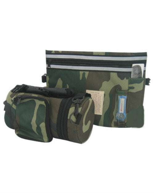 Tallit And Tefillin Case Round Waterproof - Army Camouflage (59715)