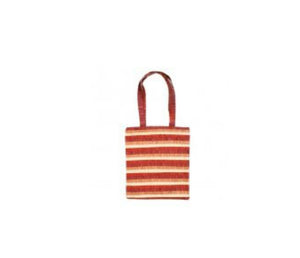 Red Striped Applique Patches Bag (EM-PBL1R) - Riverdale Judaica