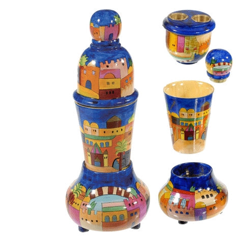 Travel Shabbat and Havdalah Set Jerusalem (EM-HAT1) - Riverdale Judaica