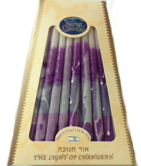 Safed Deluxe Chanukah Candles (CH-CP32)