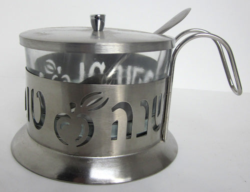 Pewter Honey Dish (84775) - Riverdale Judaica