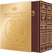 LEATHER MACHZOR: 2 Vol. RH & Y"K Sef. [Mar.]" - Riverdale Judaica