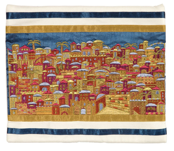 Emanuel Full Embroidered Jerusalem Tallit Bag-- Multicolor (EM-TBB4W)